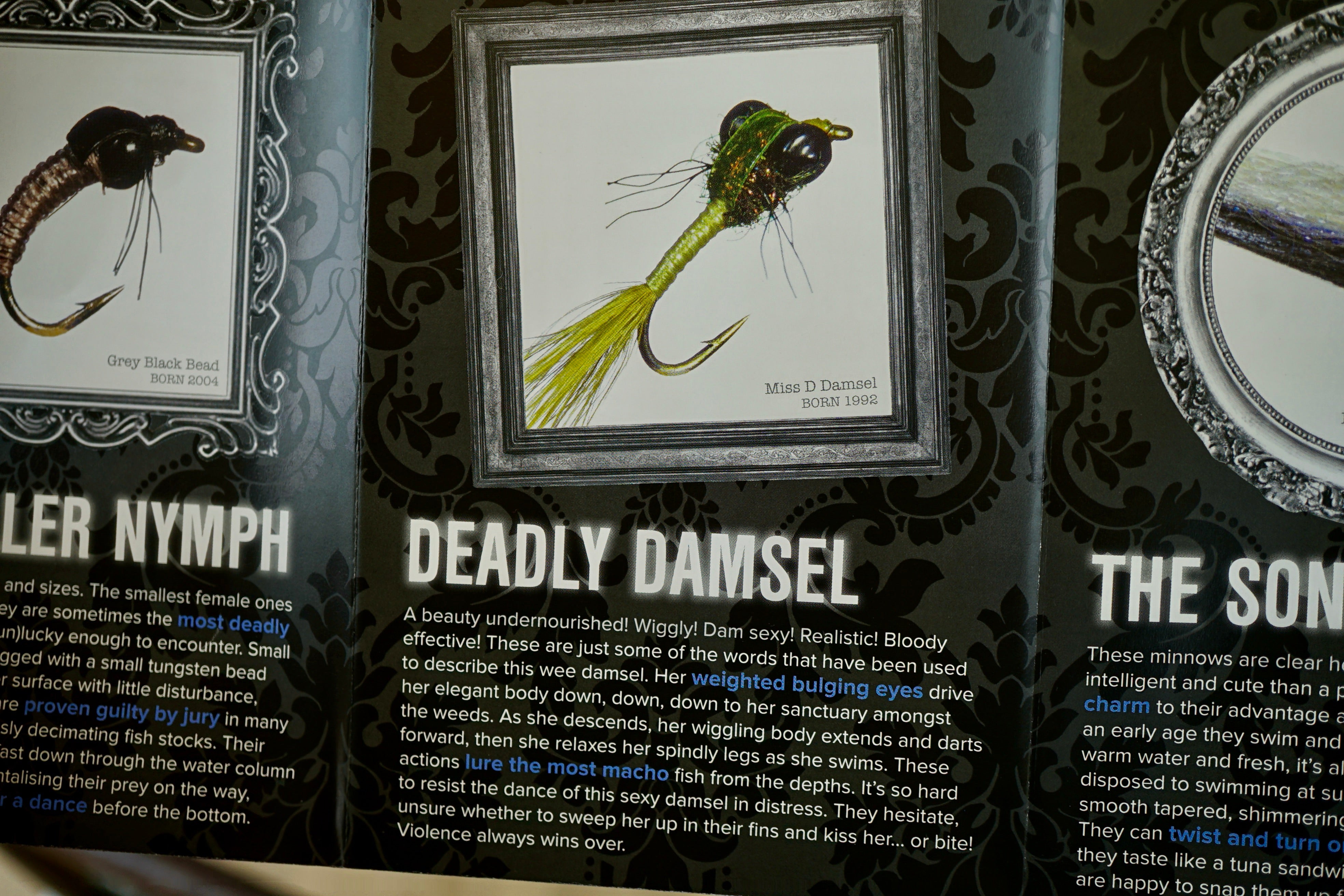 Famous NZ Trout-Sticker-Green-Deadly Damsel