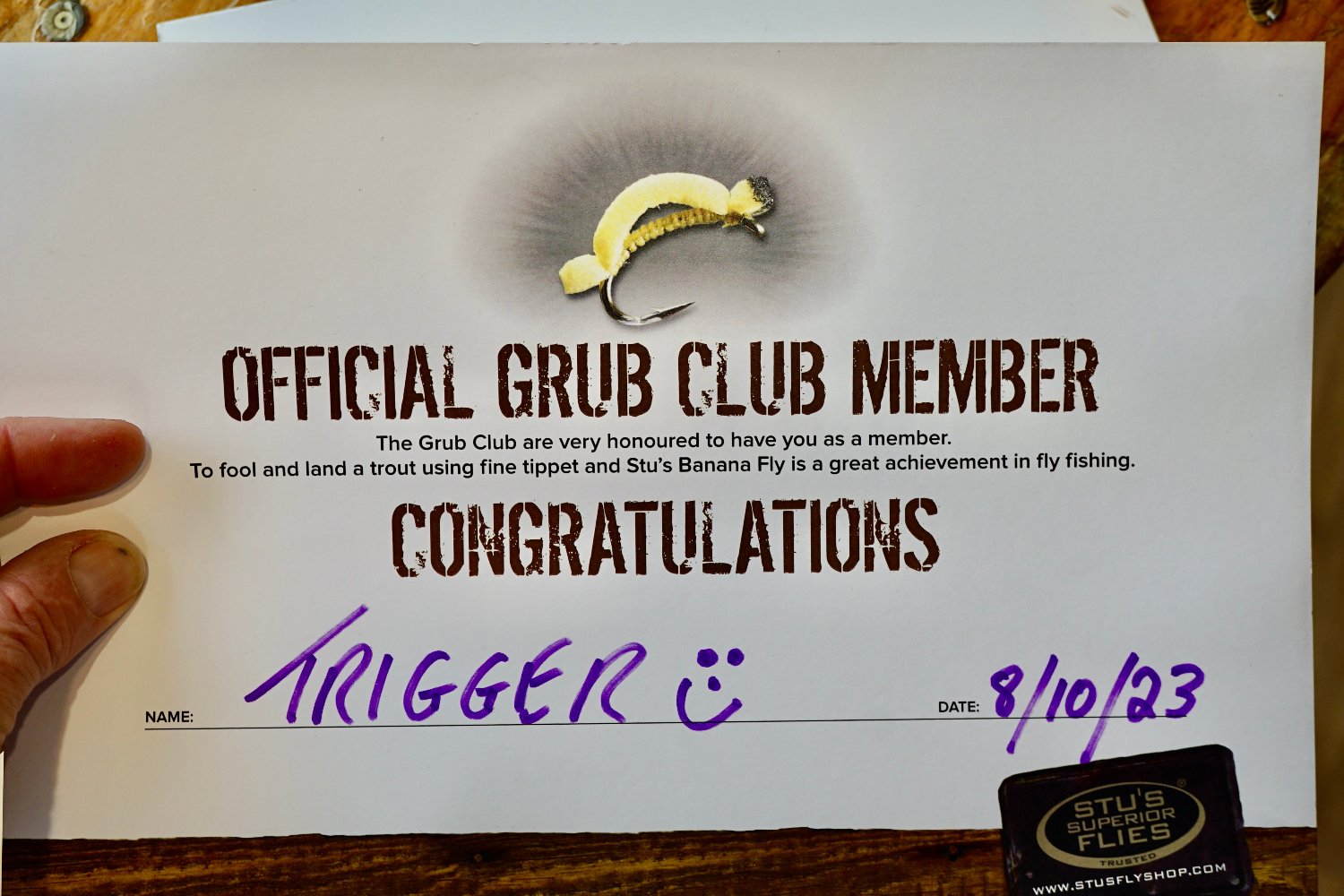 Floating Willow Grub Fly-Famous Original Banana Fly