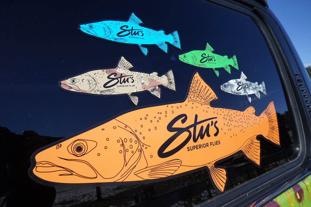 Famous NZ Trout-Sticker-Sand Camo