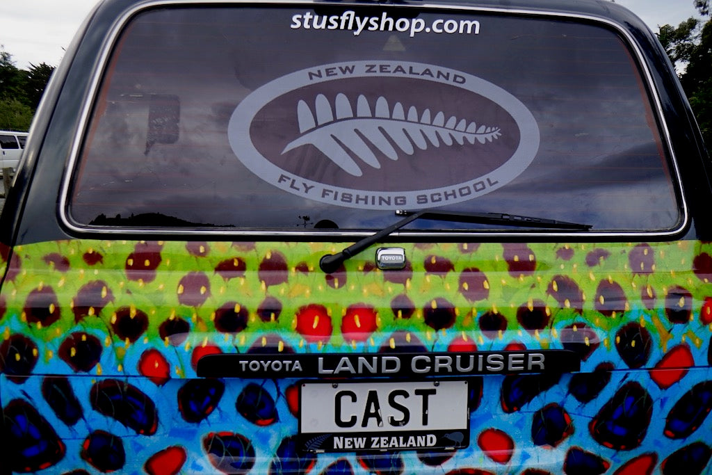 Famous NZ Trout-Sticker-White