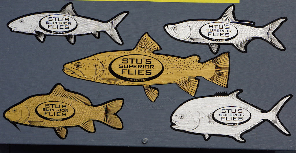Famous NZ Trout-Sticker-White