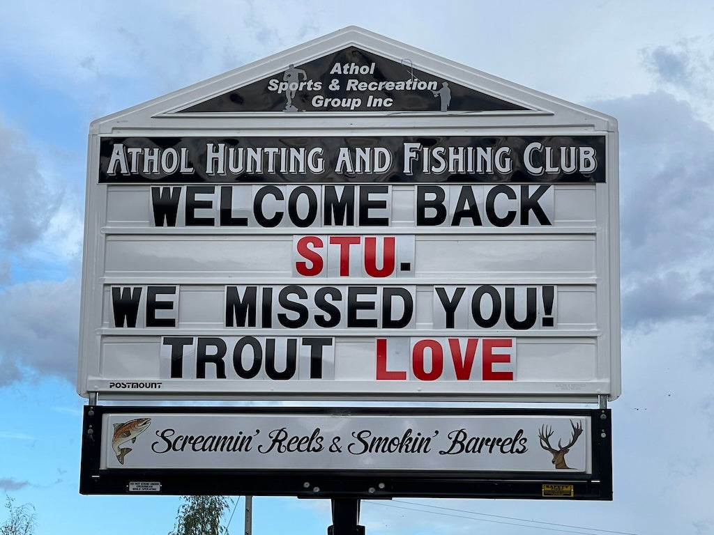 Famous NZ Trout-Sticker-Orange