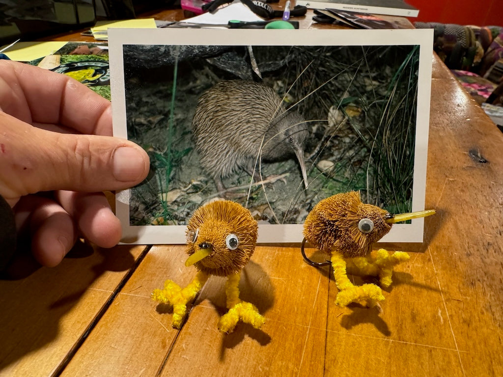 NZ Kiwi Bird-Fly Art