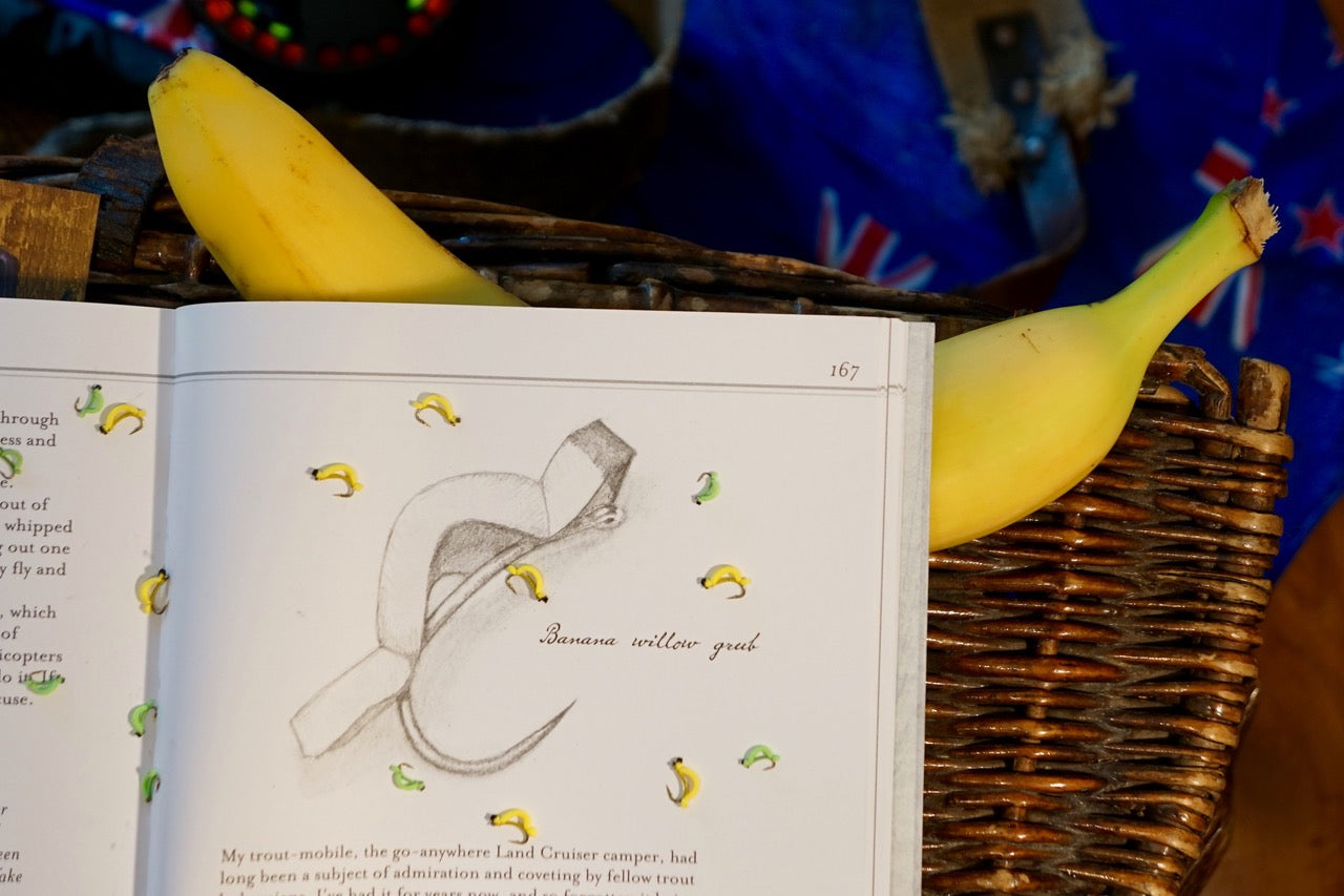 Loaded 13-Banana Fly-Willow Grub-Slim Fly Box.