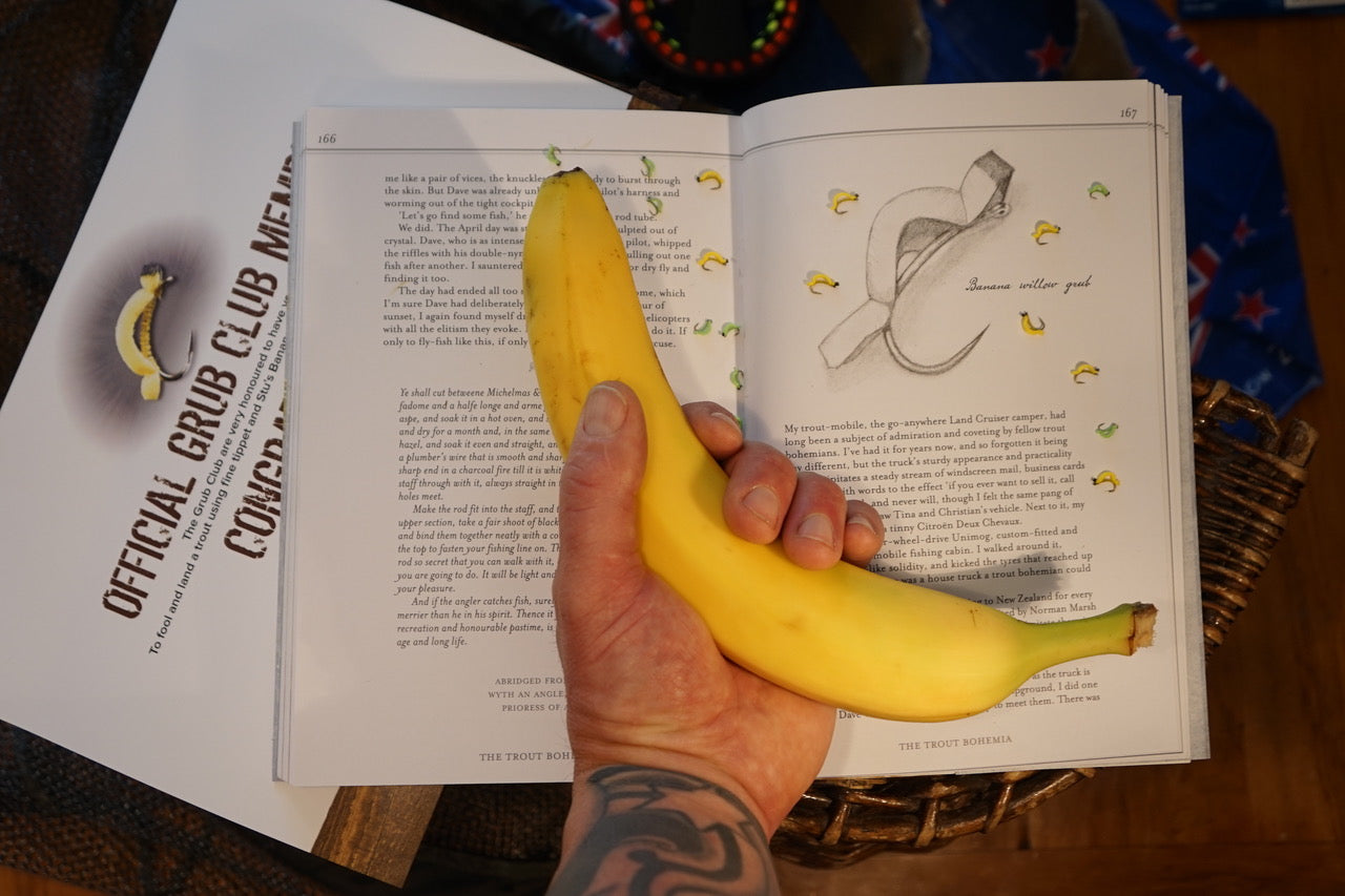 Loaded 13-Banana Fly-Willow Grub-Slim Fly Box.