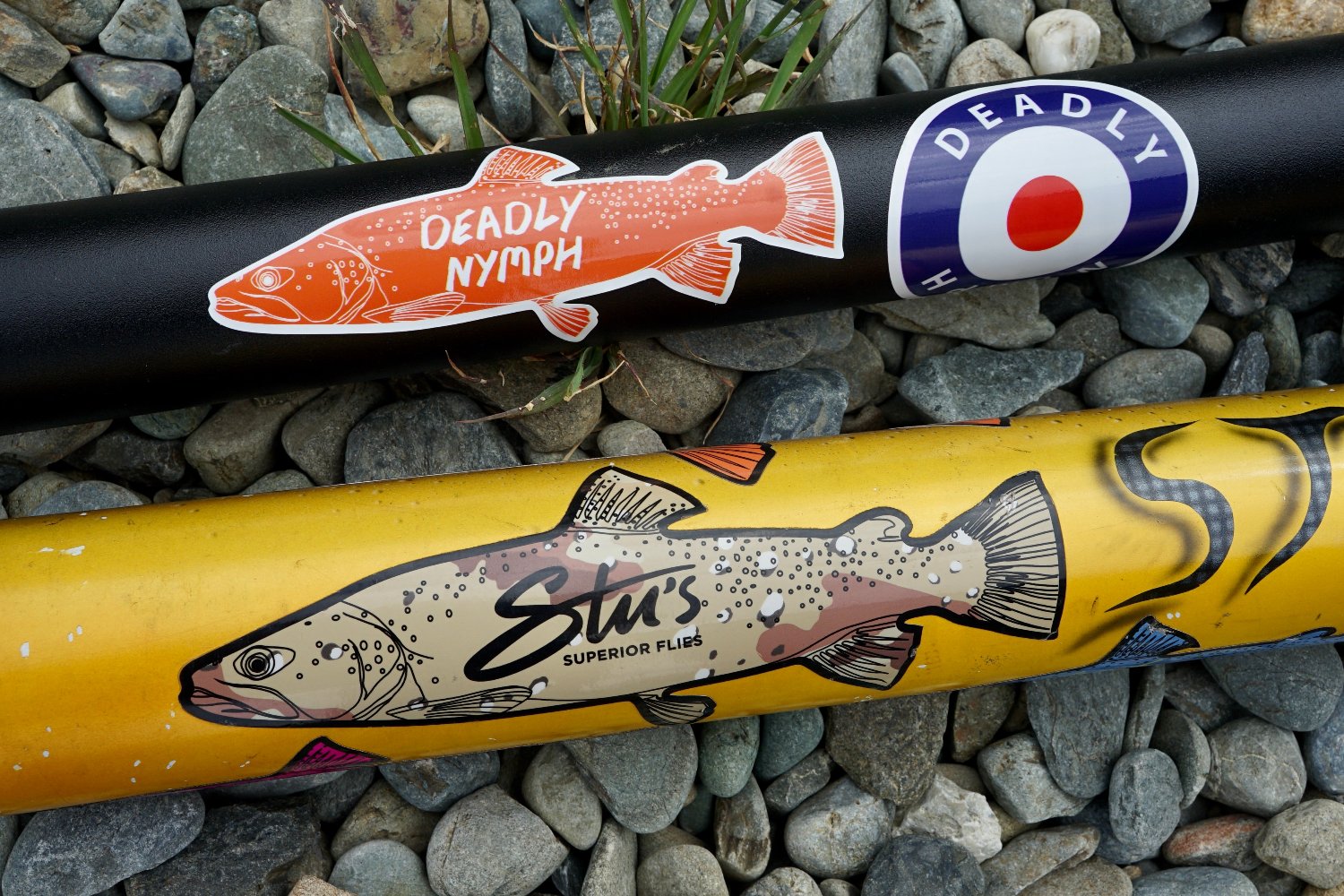 Famous NZ Trout-Sticker-Sand Camo