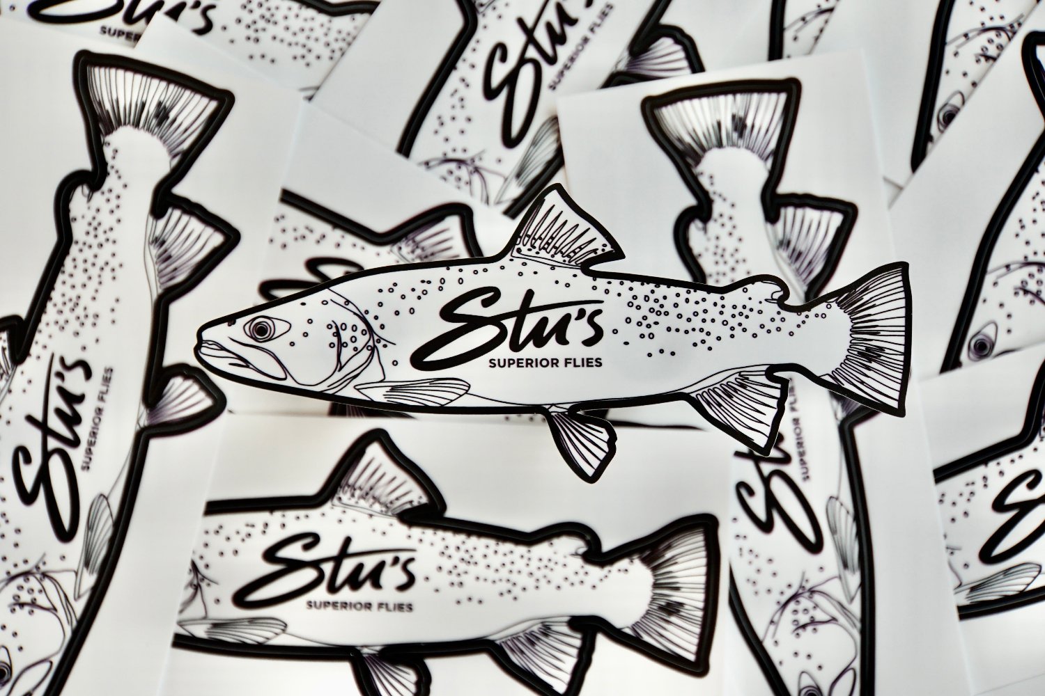 Famous NZ Trout-Sticker-White