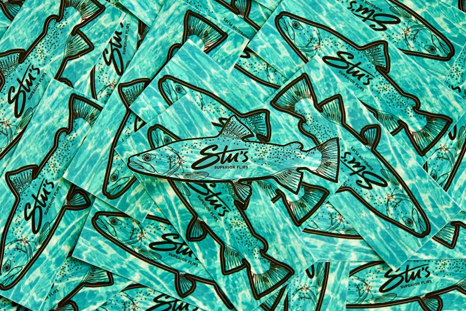 Famous NZ Trout-Sticker-Blue Water