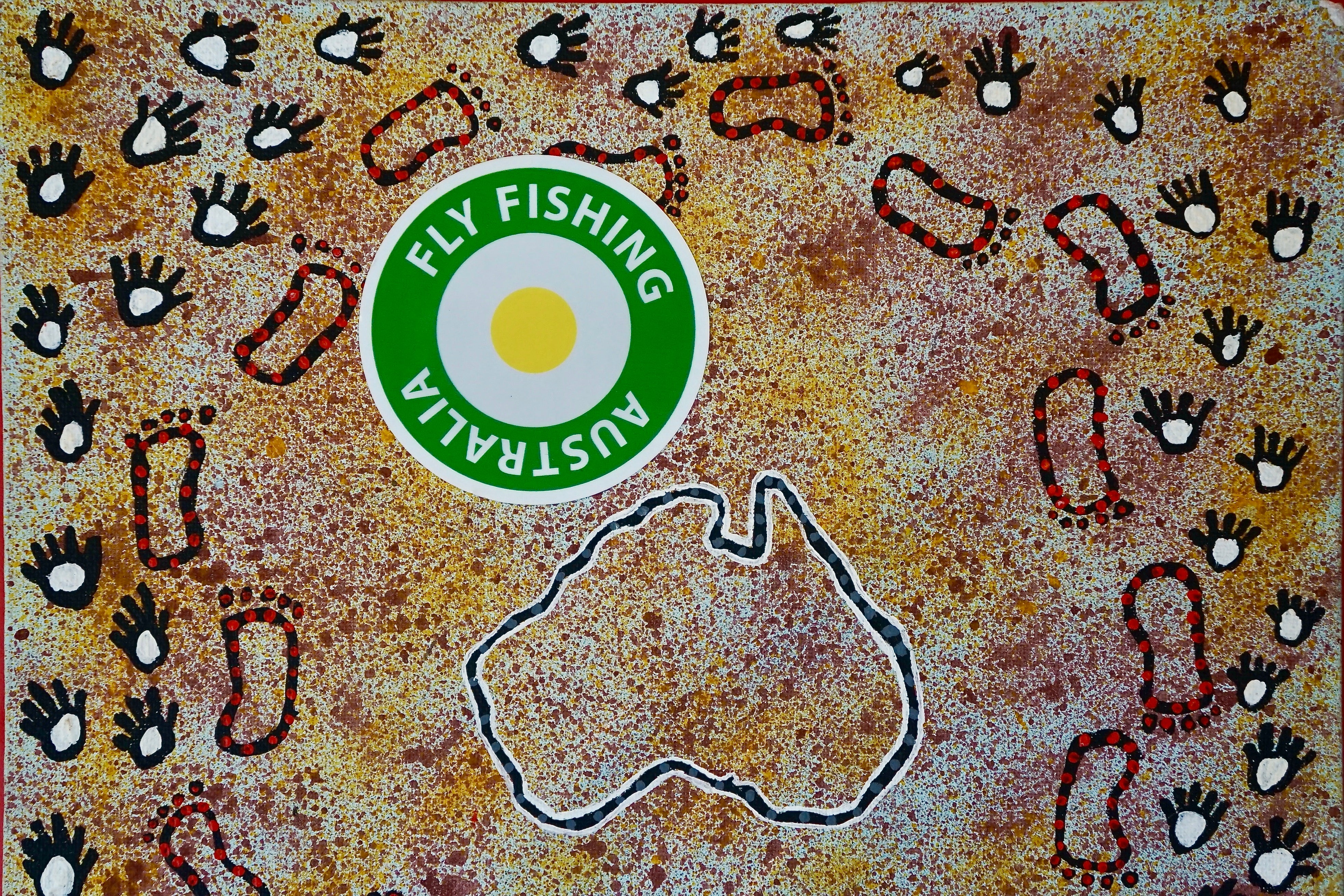 Australia Fly Fishing- Cool-Neat Sticker