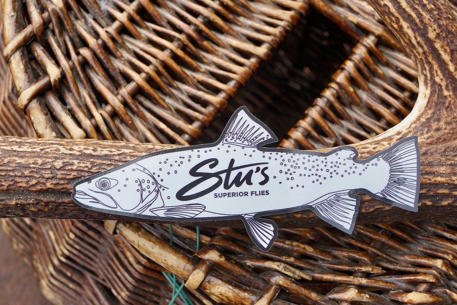 Famous NZ Trout-Sticker-White