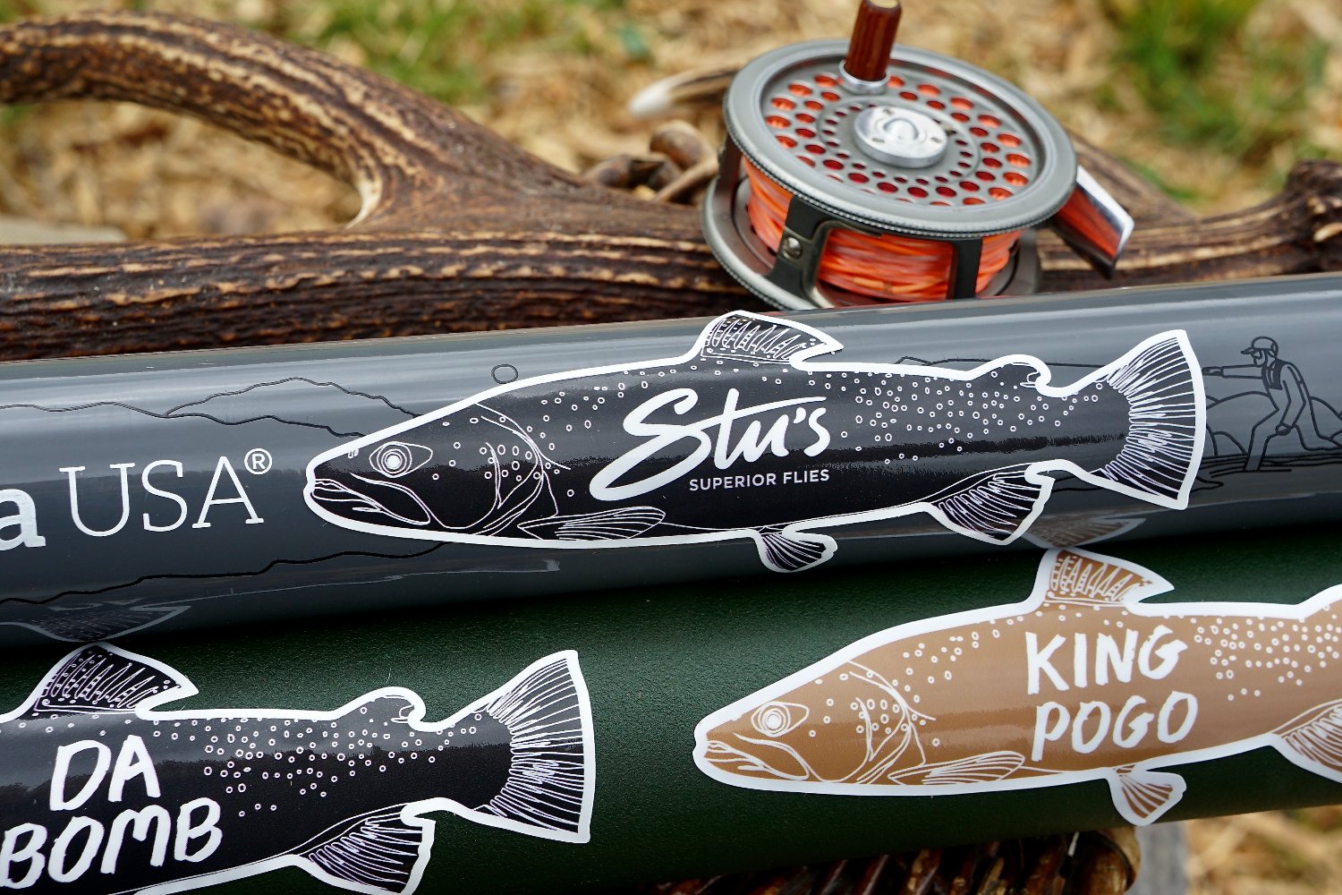 Famous NZ Trout-Sticker-Black