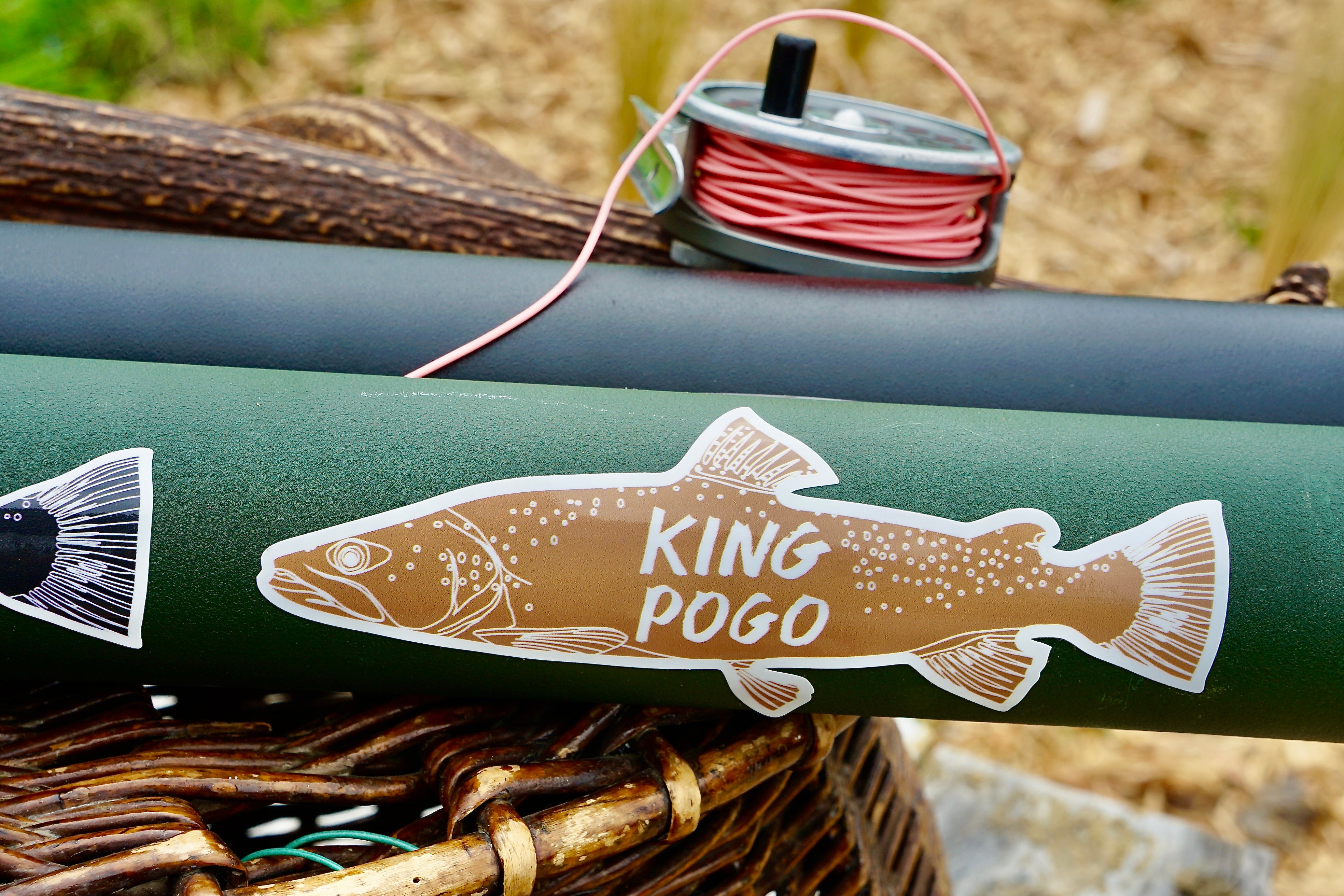Famous NZ Trout-Sticker-Brown-King Pogo