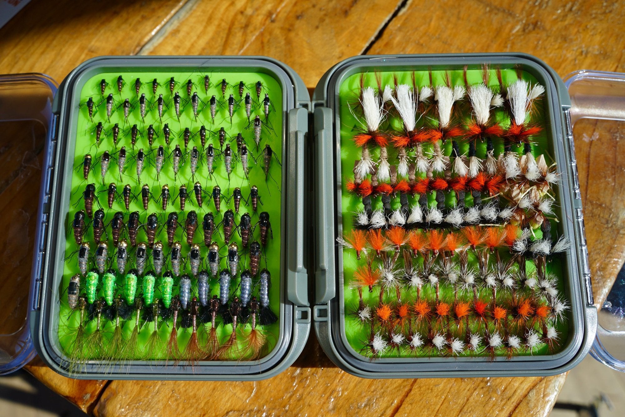 Loaded 10-Dry Fly & Nymph Mix-Double-Silicone Fly Box