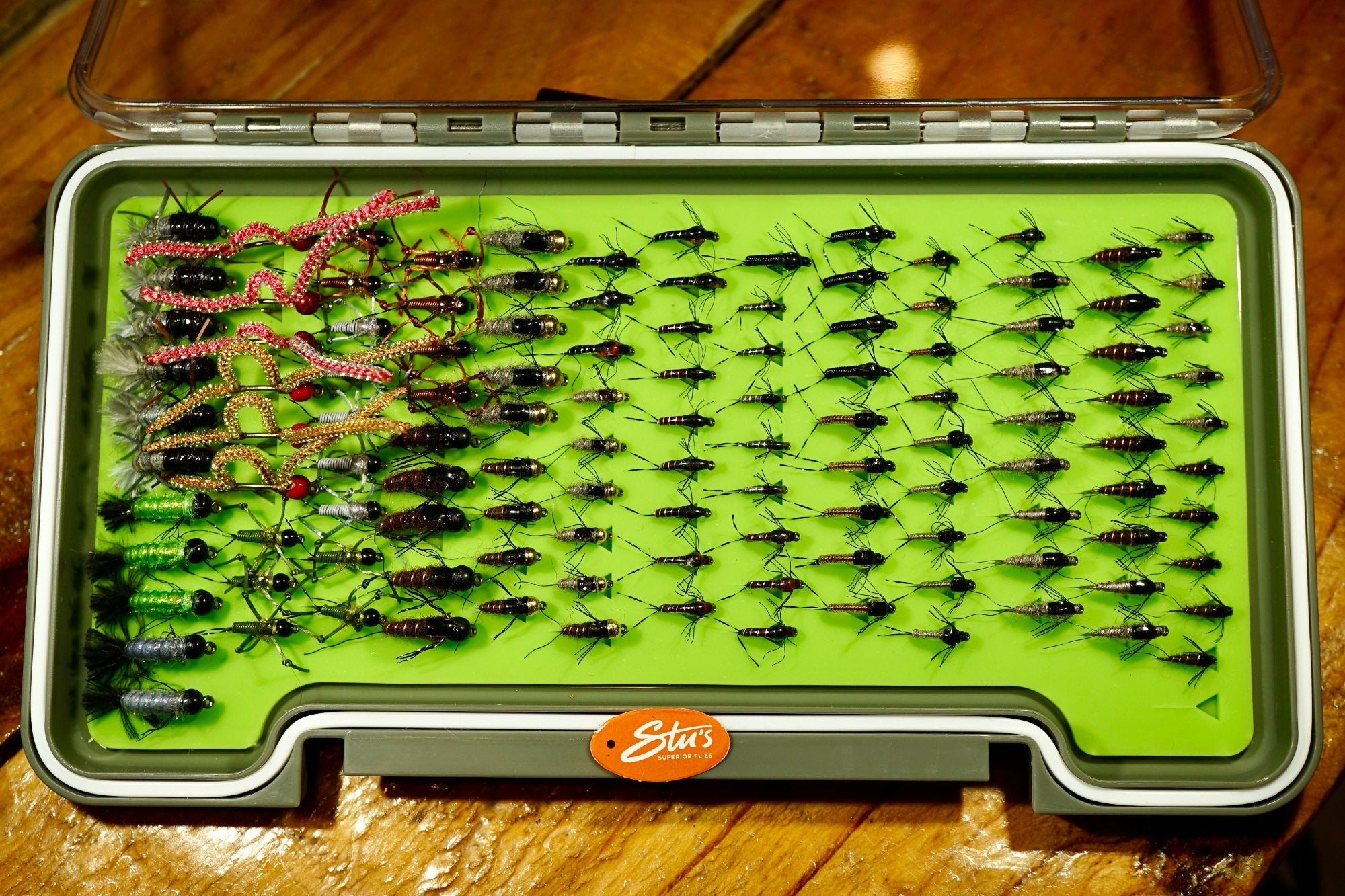 Loaded 3-River S/M Nymph Mix-Slim Fly Boxes.