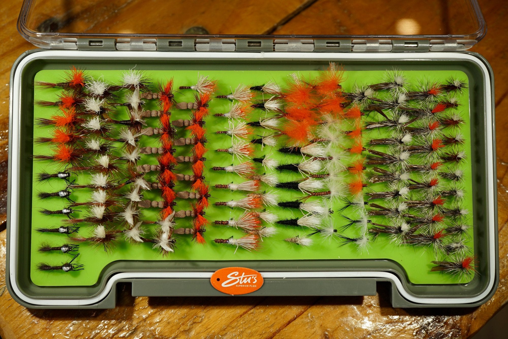 Loaded 6-Mayfly-Dry Fly Mix-Slim Fly Boxes.