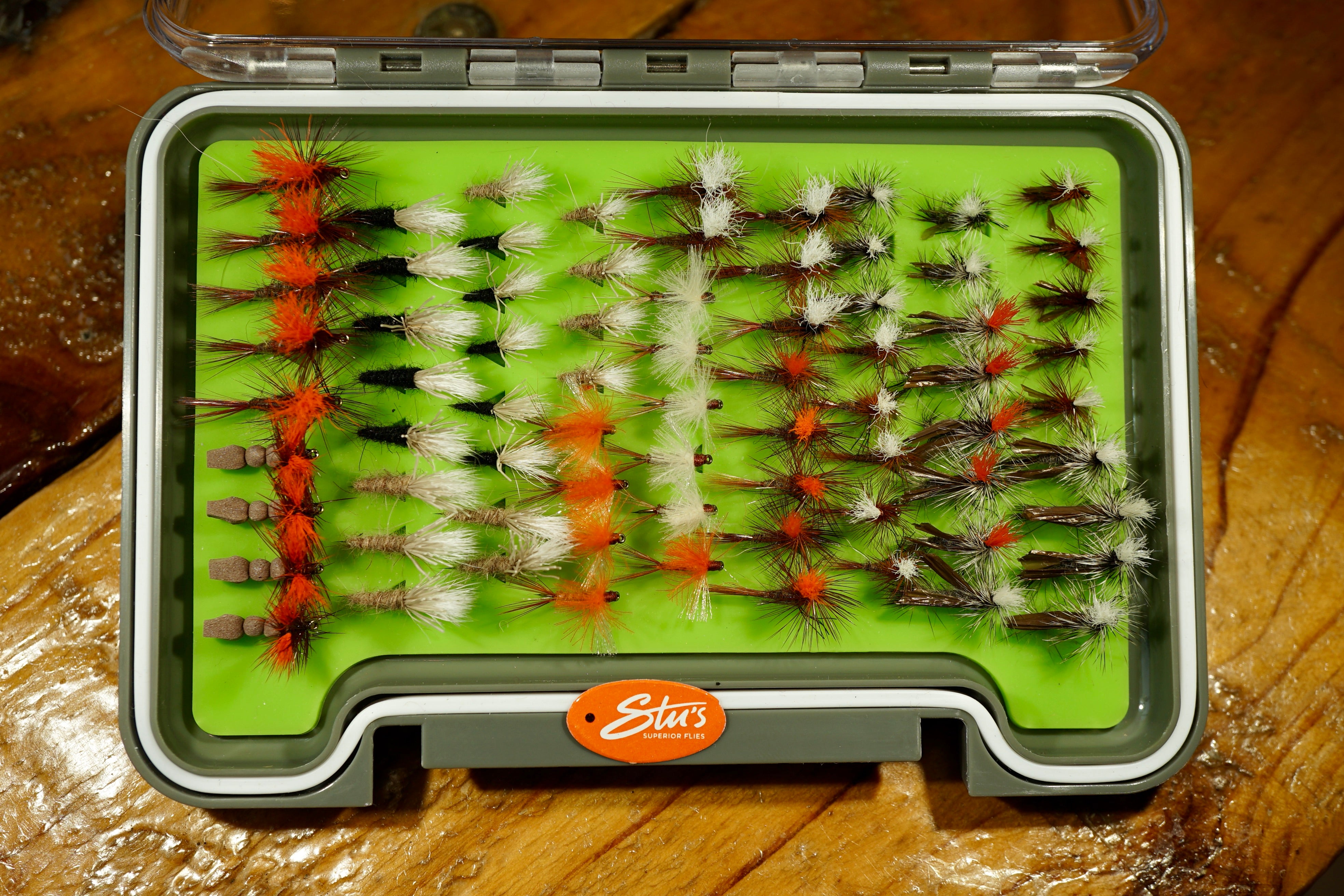 Loaded 6-Mayfly-Dry Fly Mix-Slim Fly Boxes.