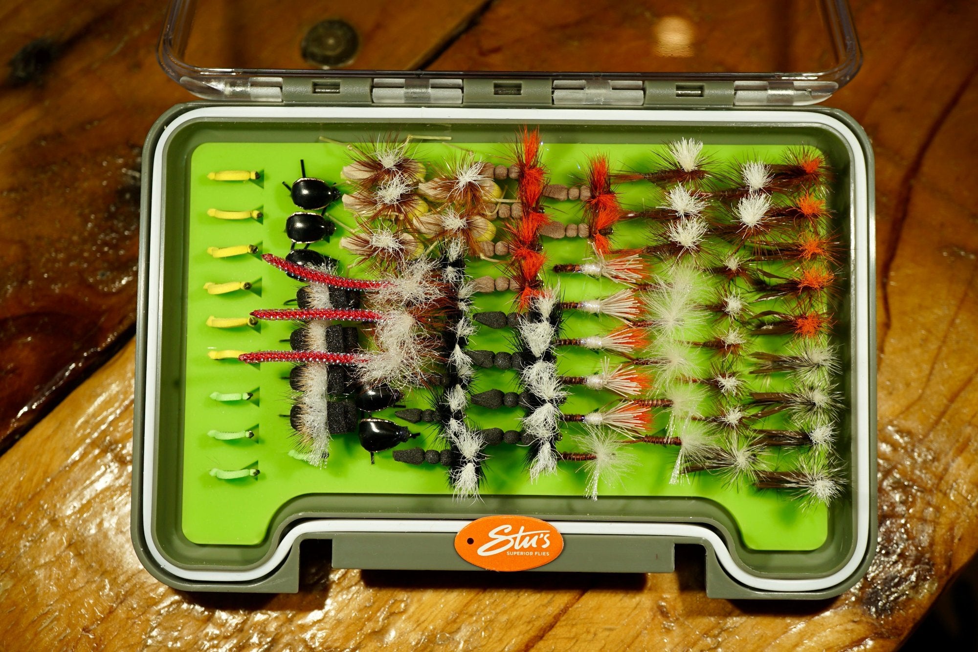 Loaded 8-S/M-South Island Specific NZ-Dry Fly Mix-Slim Fly Boxes.