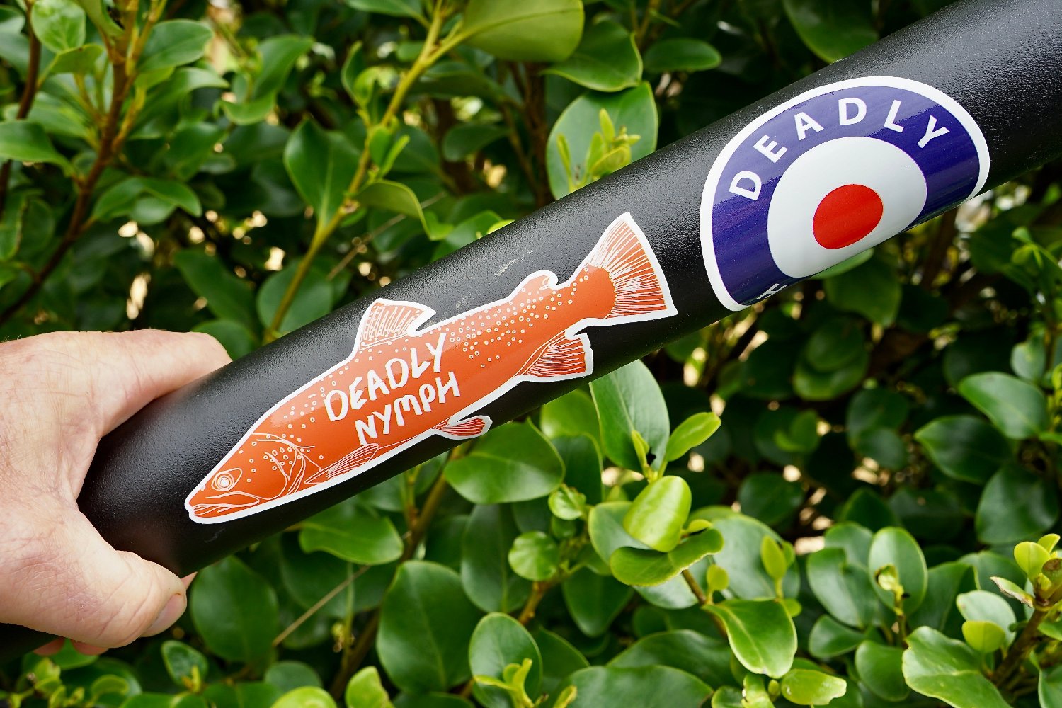 Famous NZ Trout-Sticker-Orange-Deadly Nymph