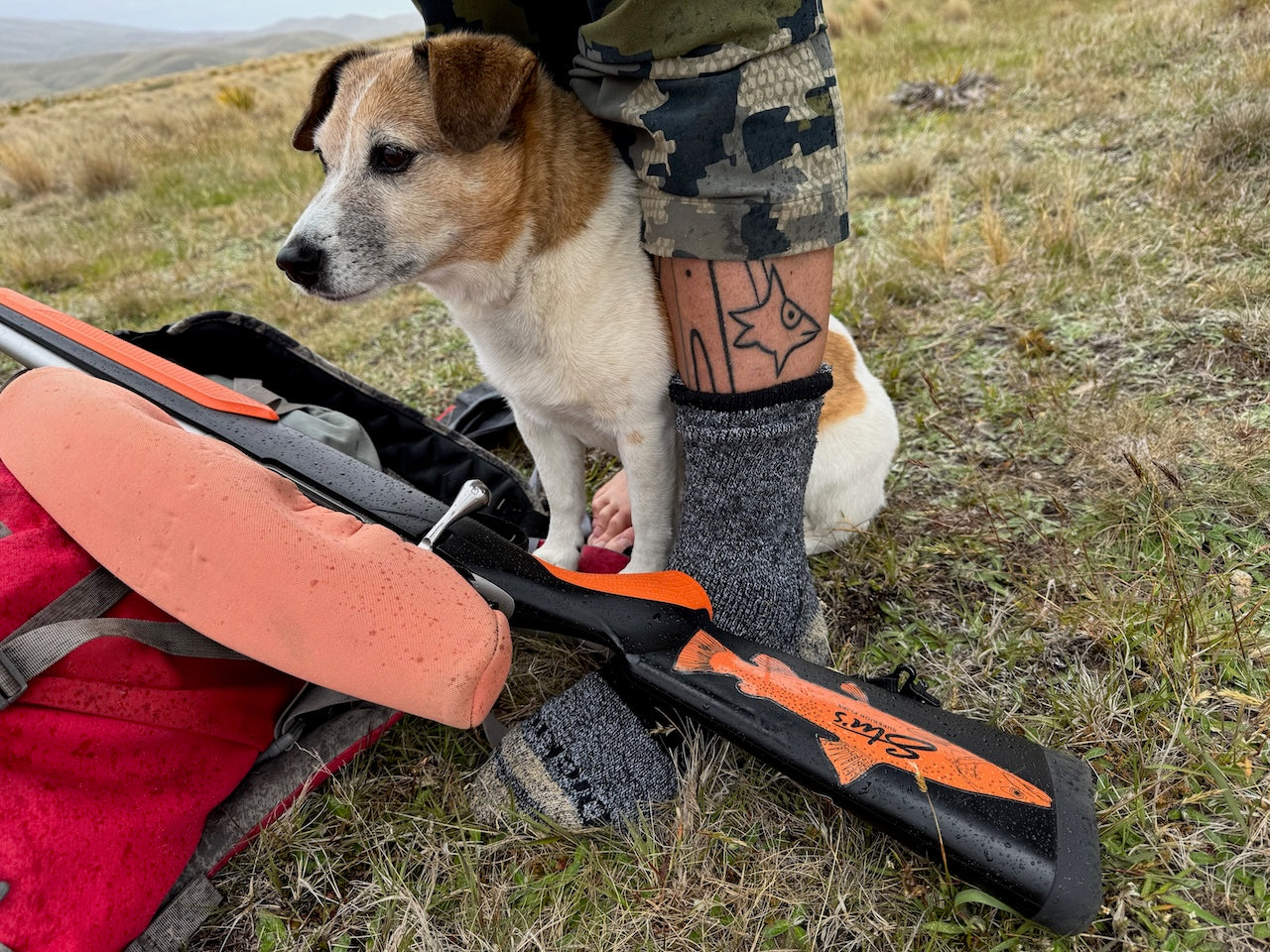 Famous NZ Trout-Sticker-Orange